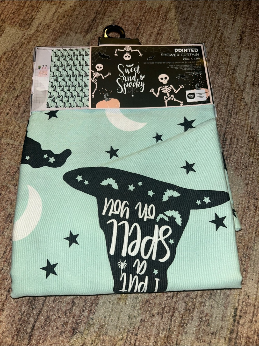 I Put a Spell on You Halloween Shower Curtain